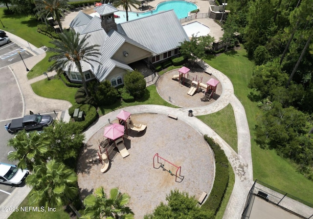 1103 Orchard Oriole Pl, Middleburg, FL 32068 - bird's eye view of a park
