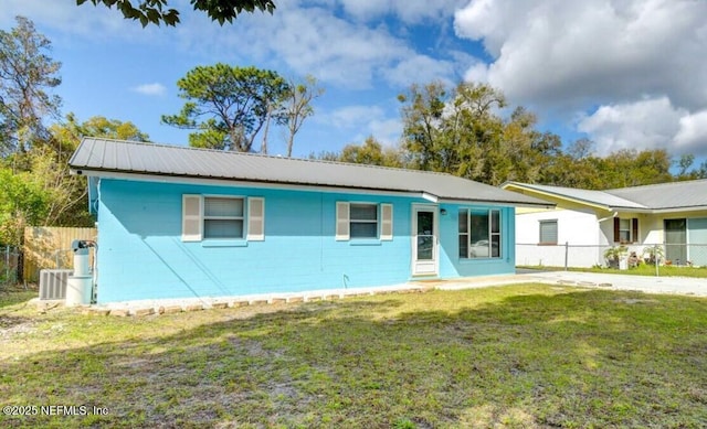 1922 Locust Ave, Palatka, FL 32177 - ranch-style home with concrete block siding and a metal roof
