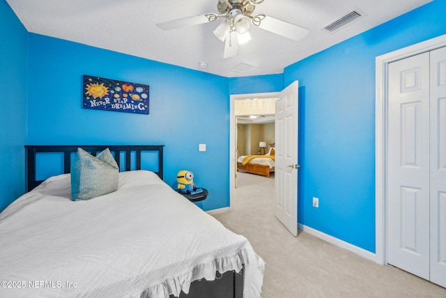 1020 Candlebark Dr, Jacksonville, FL 32225 - carpeted bedroom featuring ceiling fan and a closet