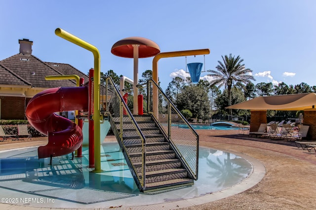 1020 Candlebark Dr, Jacksonville, FL 32225 - community playground with a water play area, a community pool, and a patio