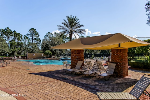 1020 Candlebark Dr, Jacksonville, FL 32225 - community pool with a patio