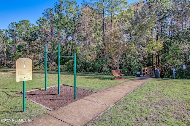 1020 Candlebark Dr, Jacksonville, FL 32225 - view of home's community with a lawn