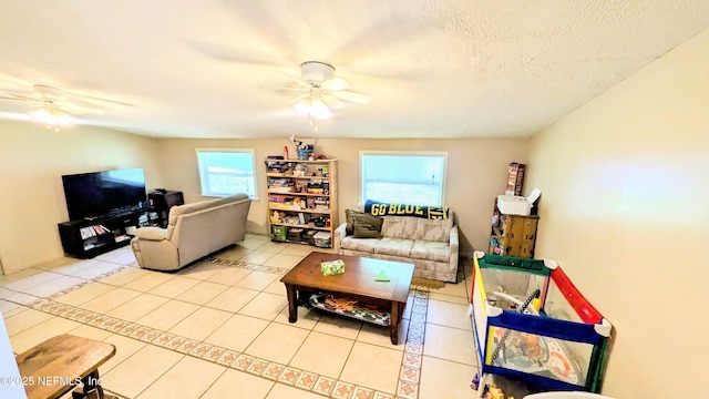 3822 County Road 220, Middleburg, FL 32068 - tiled living area with ceiling fan