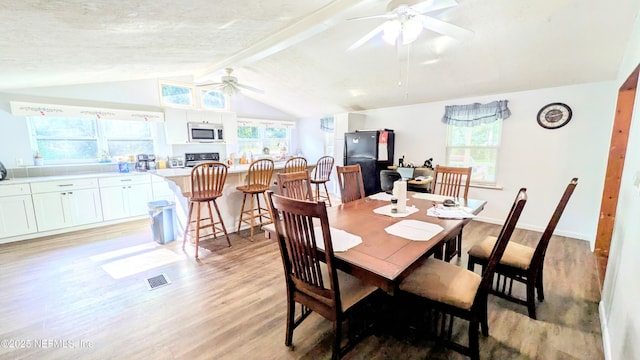 3822 County Road 220, Middleburg, FL 32068 - dining space with ceiling fan and light wood-type flooring