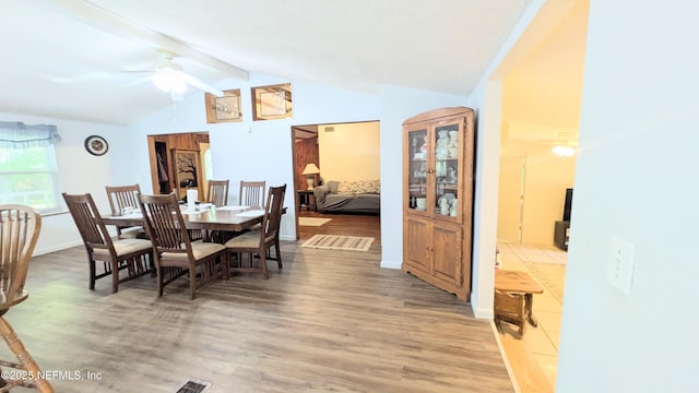 3822 County Road 220, Middleburg, FL 32068 - dining space with ceiling fan and light wood-style floors
