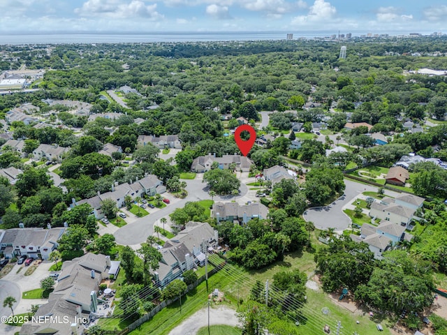 335 Sunrise Cir, Neptune Beach, FL 32266 - aerial perspective of suburban area featuring a tree filled landscape