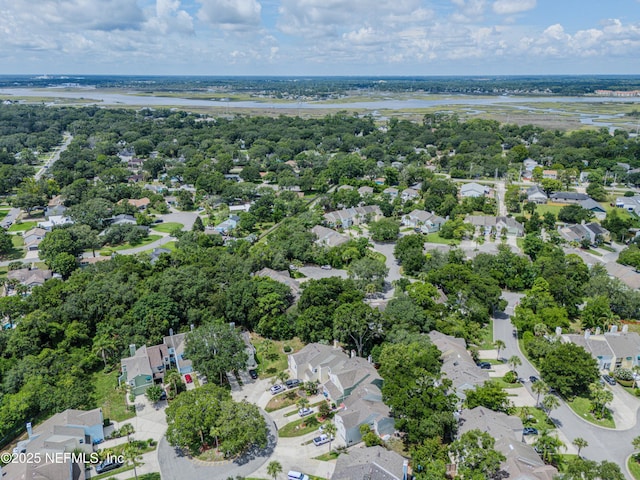 335 Sunrise Cir, Neptune Beach, FL 32266 - aerial view of property and surrounding area with nearby suburban area