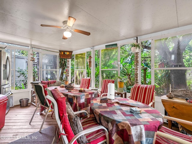 335 Sunrise Cir, Neptune Beach, FL 32266 - sunroom with hardwood / wood-style floors and healthy amount of natural light