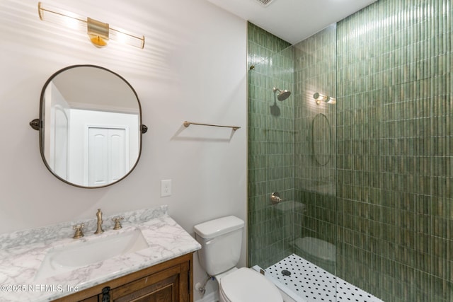343 Tinsley Rd, Florahome, FL 32140 - bathroom featuring vanity and tiled shower