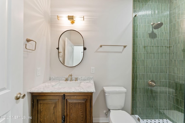 343 Tinsley Rd, Florahome, FL 32140 - bathroom with vanity and a tile shower