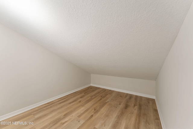 343 Tinsley Rd, Florahome, FL 32140 - bonus room with a textured ceiling, light wood-type flooring, and vaulted ceiling