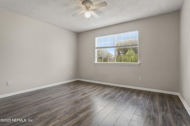 1430 Spindrift Cir E, Neptune Beach, FL 32266 - unfurnished room featuring ceiling fan, wood finished floors, and a textured ceiling