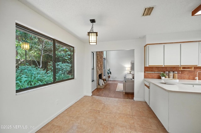 1918 Oak Cir, Atlantic Beach, FL 32233 - bathroom with a sink and decorative backsplash