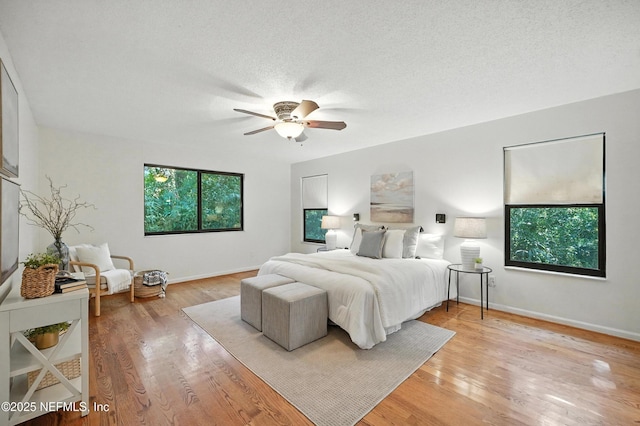 1918 Oak Cir, Atlantic Beach, FL 32233 - bedroom with light wood-type flooring and a ceiling fan