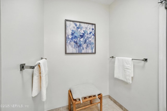 1918 Oak Cir, Atlantic Beach, FL 32233 - bathroom with baseboards and tile patterned floors