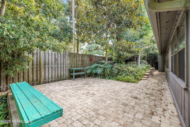 1918 Oak Cir, Atlantic Beach, FL 32233 - fenced backyard with a patio