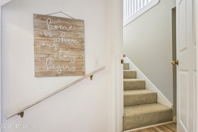 1400 Gibralter Ln, Fleming Island, FL 32003 - stairway with wood finished floors