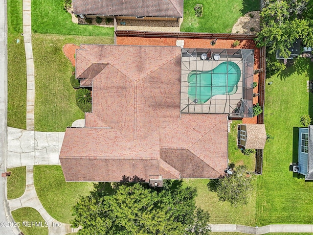 1400 Gibralter Ln, Fleming Island, FL 32003 - bird's eye view of a pool area