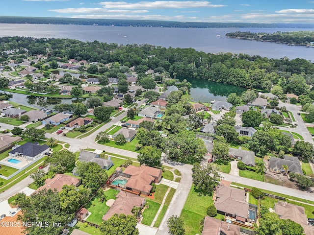 1400 Gibralter Ln, Fleming Island, FL 32003 - aerial view of property and surrounding area featuring nearby suburban area and a large body of water