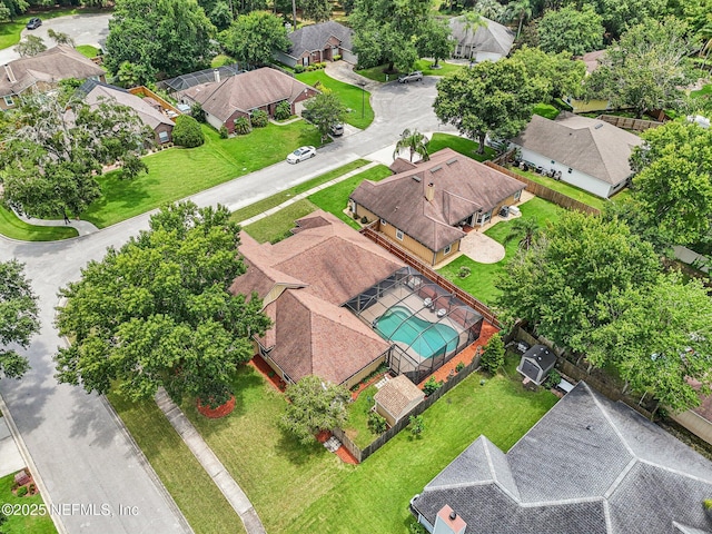 1400 Gibralter Ln, Fleming Island, FL 32003 - aerial view of residential area with a pool area