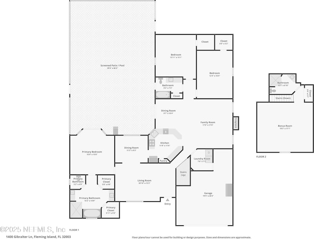 1400 Gibralter Ln, Fleming Island, FL 32003 - view of property floor plan