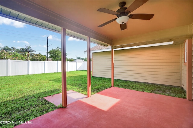 15 Katrina Pl, Palm Coast, FL 32164 - view of patio featuring ceiling fan