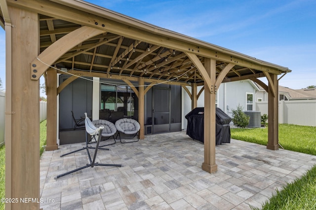 83316 Chapel Ct, Fernandina Beach, FL 32034 - view of patio / terrace with a gazebo and area for grilling