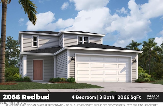 9018 Whinny Way Lot 276, Jacksonville, FL 32219 - traditional-style house with driveway and an attached garage
