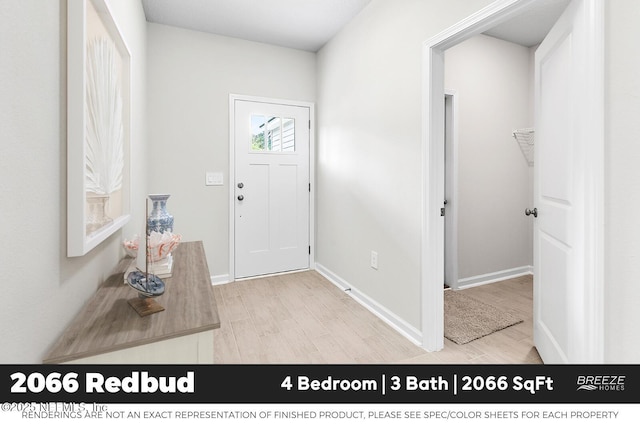 9018 Whinny Way Lot 276, Jacksonville, FL 32219 - entrance foyer with light wood finished floors and baseboards