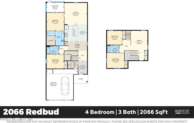 9018 Whinny Way Lot 276, Jacksonville, FL 32219 - view of property floor plan