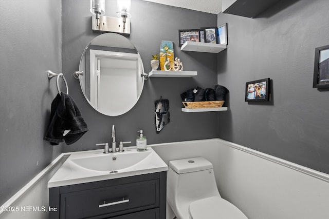 6241 Riviera Manor Dr, Jacksonville, FL 32216 - half bath featuring vanity and toilet