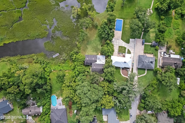 6241 Riviera Manor Dr, Jacksonville, FL 32216 - aerial view of property and surrounding area with a large body of water