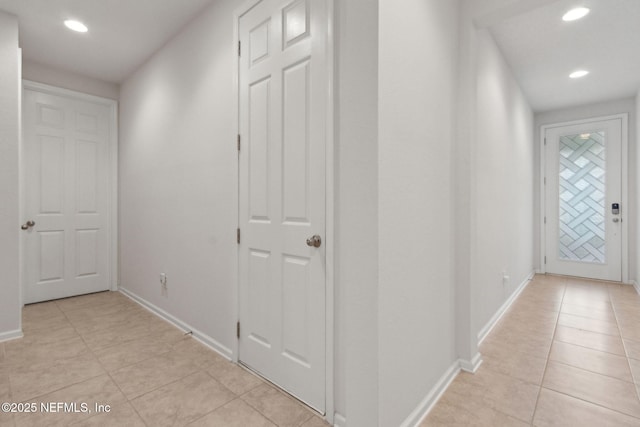 2972 Laurel Springs Dr, Green Cove Springs, FL 32043 - hall with light tile patterned floors and recessed lighting