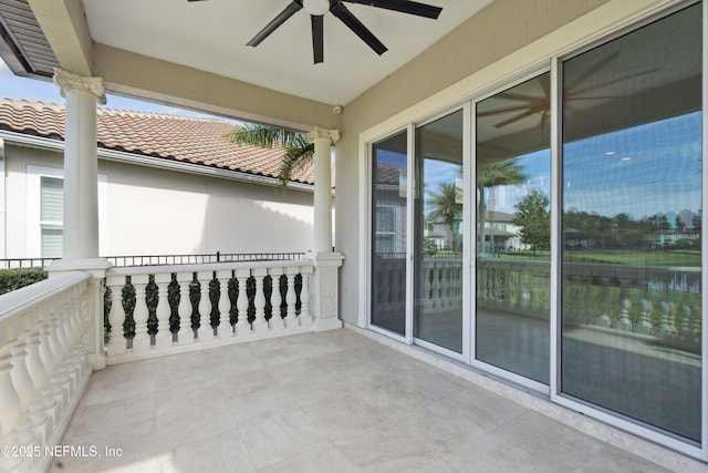 2936 Brettungar Dr, Jacksonville, FL 32246 - balcony with a ceiling fan