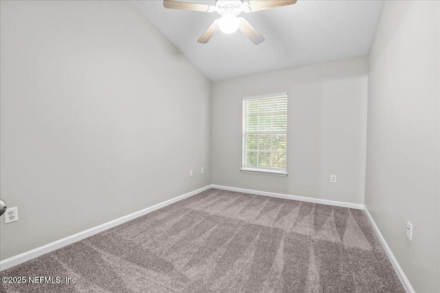 1515 Landau Rd, Jacksonville, FL 32225 - empty room featuring carpet, lofted ceiling, and ceiling fan