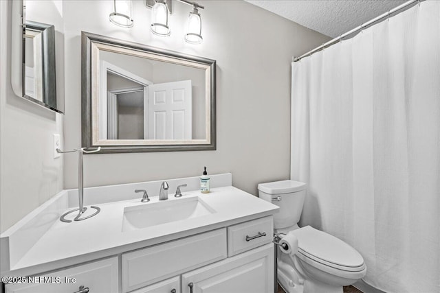 1515 Landau Rd, Jacksonville, FL 32225 - full bath featuring vanity, a textured ceiling, and a shower with curtain