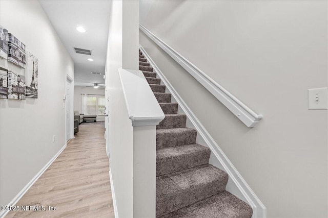 1515 Landau Rd, Jacksonville, FL 32225 - stairs featuring wood finished floors and recessed lighting