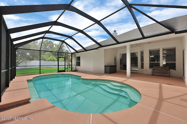 1728 Dartmoor Ln, Ponte Vedra, FL 32081 - view of pool with a patio and glass enclosure