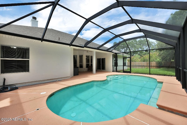 1728 Dartmoor Ln, Ponte Vedra, FL 32081 - view of pool featuring a patio area and a lanai