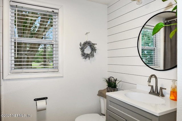 8360 Mudlake Rd, Macclenny, FL 32063 - bathroom with vanity and wooden walls