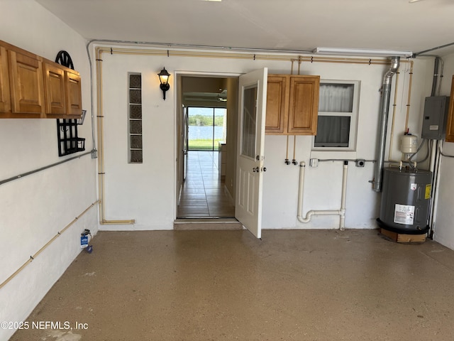 32 Ocean Palm Dr S Unit 320, Flagler Beach, FL 32136 - garage featuring electric water heater and electric panel