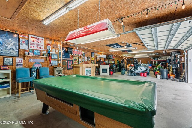 5566 Don Manuel Rd, Elkton, FL 32033 - game room with concrete flooring and billiards table