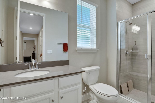 363 Latrobe Ave, Saint Augustine, FL 32095 - full bathroom featuring vanity and a stall shower