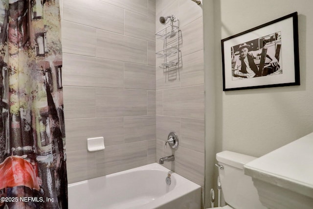 363 Latrobe Ave, Saint Augustine, FL 32095 - full bathroom featuring shower / tub combo and toilet