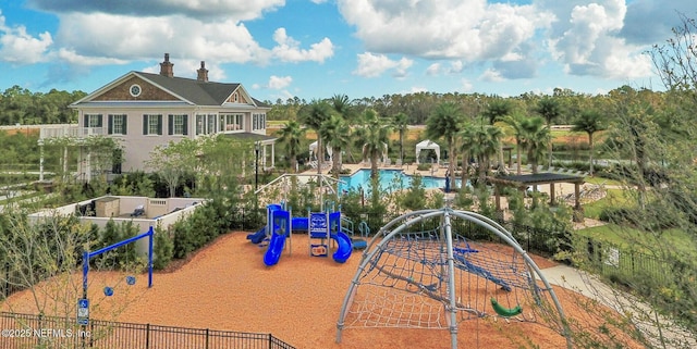 363 Latrobe Ave, Saint Augustine, FL 32095 - communal playground featuring an outdoor pool