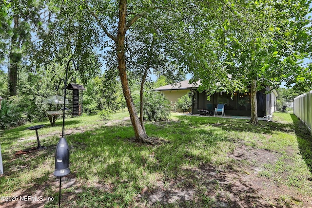 35 Root Ln, Saint Augustine, FL 32084 - view of yard featuring a sunroom