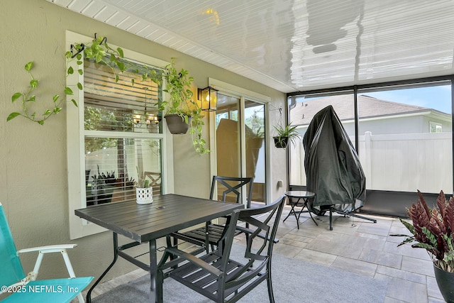 35 Root Ln, Saint Augustine, FL 32084 - sunroom with plenty of natural light and outdoor dining area