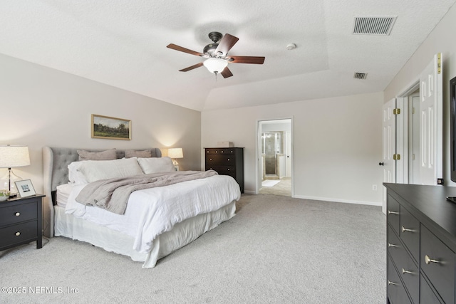 1083 Three Forks Ct, Saint Augustine, FL 32092 - bedroom featuring light carpet, a ceiling fan, and connected bathroom