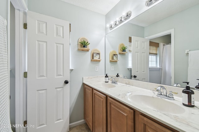 1083 Three Forks Ct, Saint Augustine, FL 32092 - bathroom featuring double vanity and tile patterned floors