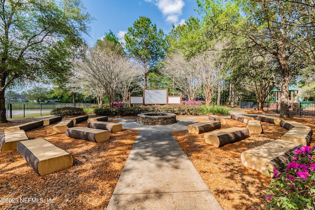 1083 Three Forks Ct, Saint Augustine, FL 32092 - view of community featuring an outdoor fire pit